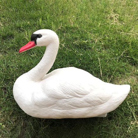 Decoración de jardín Cisne Blanco: para uso en exteriores, estanque, césped, patio, fiesta de bodas, decoración del hogar, regalo navideño para amigos. (1/5)