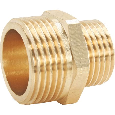 Mamelon laiton réduit Double Mâle 20/27- 33/42