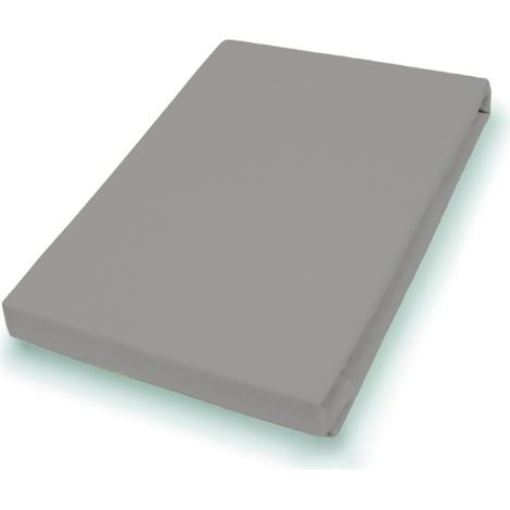 Vario Jersey-Spannbetttuch kiesel, 100 x 200 cm Spannbettlaken
