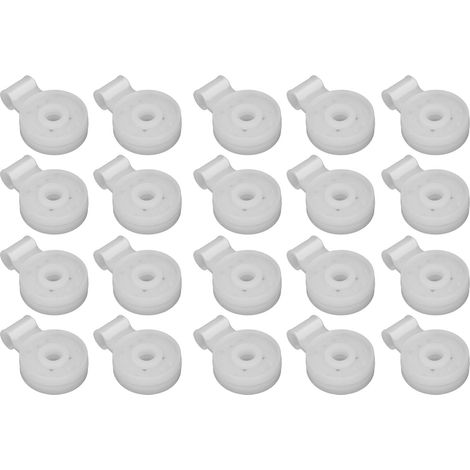 Lot de 20 pinces rondes pour filets d'ombrage, accessoires pour serres et tentes. (1/5)