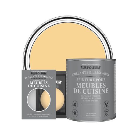 Peinture pour Meubles de Cuisine, Finition Brillante - Moutarde (1/3)