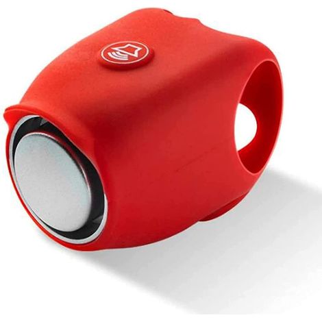 Klaxon de vélo, 100 dB, couleur rouge, pour une signalisation sonore et une sécurité accrues à vélo.-AquaForge (1/5)