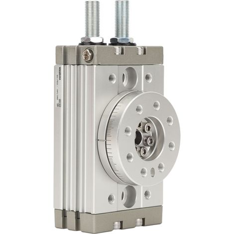 Pince rotative pneumatique MSQB-20A, cylindre rotatif à 0-190° réglable, vérin oscillant compact pour automatisation, actionneur rotatif robuste. (1/5)