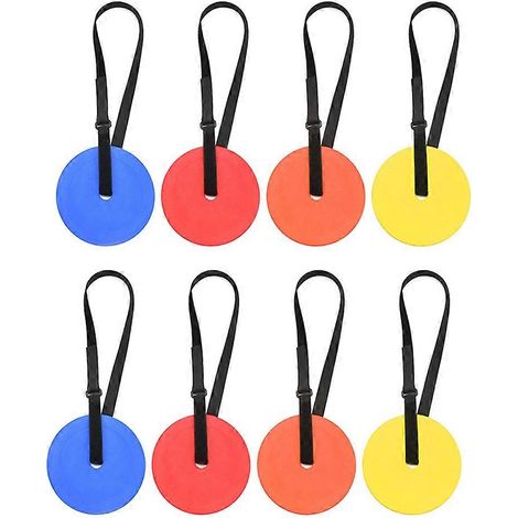 Kit de 8 cibles d'entraînement de football, aides à la pratique du football, cible de but de football, ensemble d'entraînement avec sangles réglables (1/5)