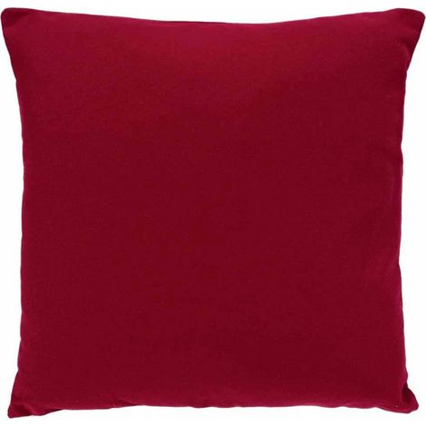 Coussin Déhoussable "Jovi" 38x38cm Rouge (1/5)