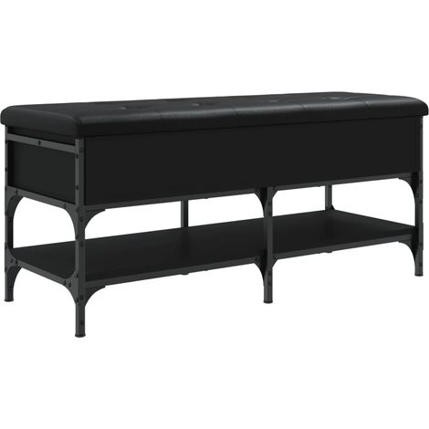 Meuble à chaussures,Banc à chaussures noir 102x42x45 cm bois d'ingénierie CFW2315417 (1/5)