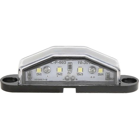 Wasserdichte 44-LED-Kennzeichenleuchte (100-30V, IP67) für Anhänger, Wohnmobile, Lieferwagen und LKW. (1/5)