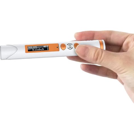 Detector de radiação nuclear Mini contador Geiger pessoal Dosímetro de radiação com alarme audível e visível Monitor portátil de radiação gama beta de raios X (1/5)