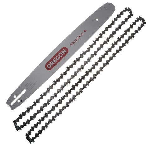 Jardiaffaires – Guide Oregon 180MLBK095 45cm – Lot de 2 chaines 95TXL072E – Pas 325LP pour coupe rapide – Jauge 1.3mm avec 72 maillons (1/3)
