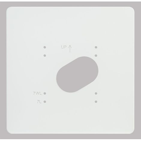 Plaque de propreté en PVC blanc pour GT1C7L et GT1C7WL 200491 - AIPHONE PPV7
