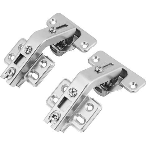Charnières de Porte, Charnières Hydrauliques de Porte D'armoire 2 Pièces, Charnières D'angle de Porte D'armoire à Pli D'angle de 135 Degrés avec Vis (1/5)