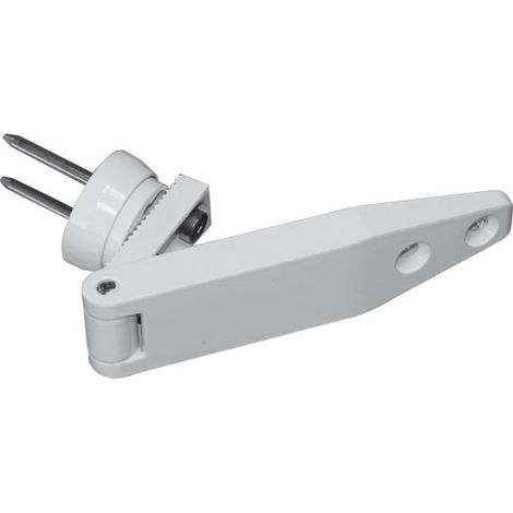 Paumelle œil de bœuf bois/pvc – Finition blanche RAL9016 – Poids max 25kg – Diamètre 1000mm – Réglage latéral +/- 3mm – Roto