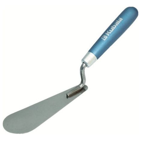 Kubala – Truelle de plâtrier en acier inoxydable 160 × 55 mm avec manche ergonomique