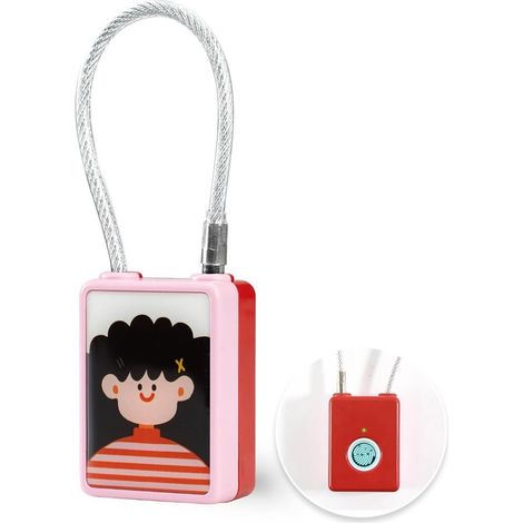 Cadenas à empreinte digitale, cadenas de casier à empreinte digitale pour casier de gym ou d'école (1/5)