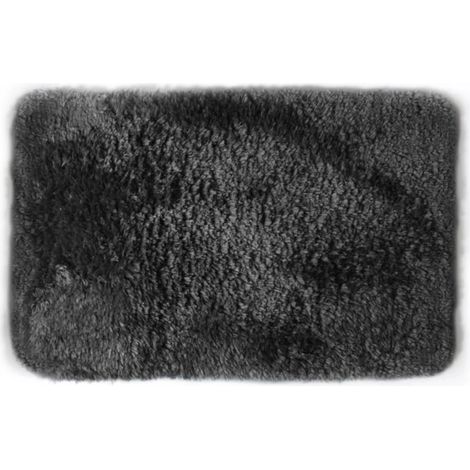 Tapis de bain Microfibre FINO 60x90cm Noir Spirella