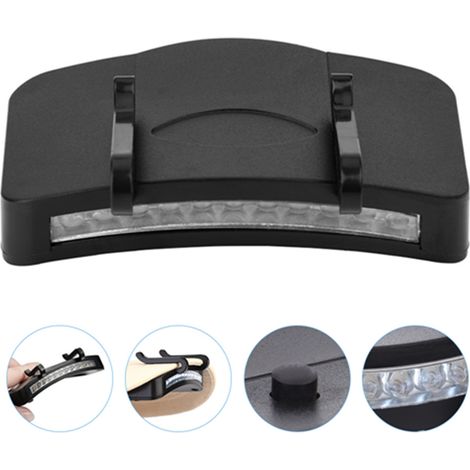 Lampe frontale LED blanche pour vélo, randonnée et camping - Lumière de casquette clip (1/5)