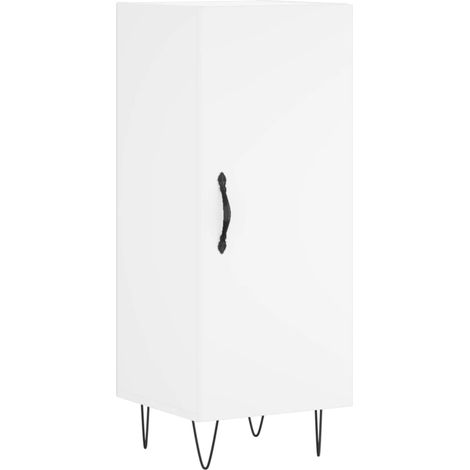 Credenza buffet cassettiera mobile contenitore organizer cucina soggiorno soggiorno 34,5 x 34 x 90 cm derivati del legno bianco 020030272