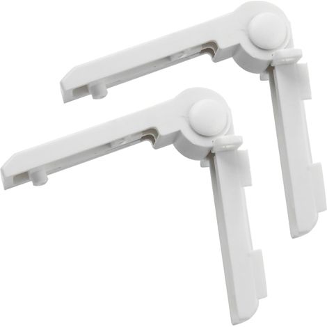 2X Charnière de porte pour congélateur, Charnière du compartiment congélateur du réfrigérateur Compatible avec Réfrigérateur Congélateur Caravan Camper Blanc (1/5)
