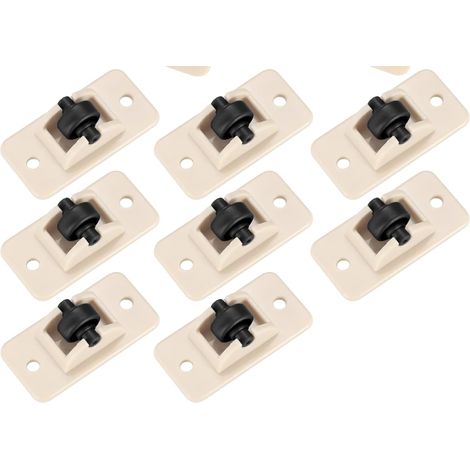 BRAVIX 8 Pièces Petites Roulettes en Plastique Mini Roulette Auto-Adhésive, Roulettes Collantes Petit Roulettes pour Meubles Pour Poubelle Boîte de Rangement (1/5)