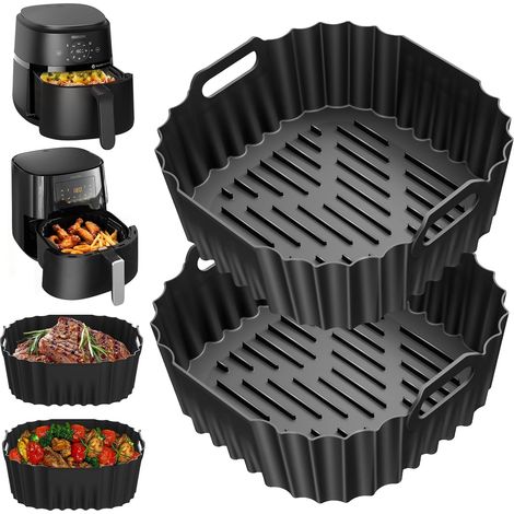 2 Moule Silicone Air Fryer Compatible Philips Série 2000 3000 Résistant Chaleur 240°C Antiadhésif Cuisine Saine (1/5)