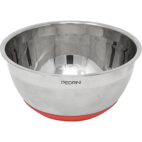Insalatiera ciotola in acciaio inox e silicone 20 cm pedrini