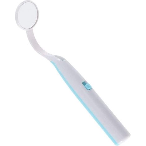 Miroir buccal avec lumière LED anti-buée, outil de soins dentaires en plastique (1/4)