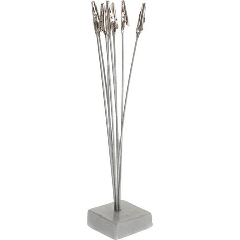 Porte-notes photo en forme d'arbre, 8 pinces, argenté, 24,6 cm (1/5)
