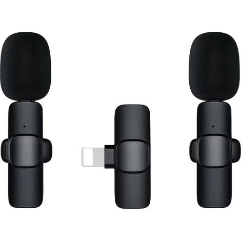 microphones cravate sans fil, avec réduction du bruit et synchronisation automatique, pour l'enregistrement et la diffusion en direct. (1/5)