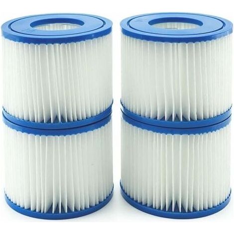 4 filtres pour spa gonflable, hauteur 80 mm, diamètre extérieur 106 mm, diamètre intérieur 52 mm, compatible Lay-Z-Spa (1/5)