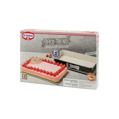 Molde rectangular Dr. Oetker 38x25cm - Hornear sin esfuerzo