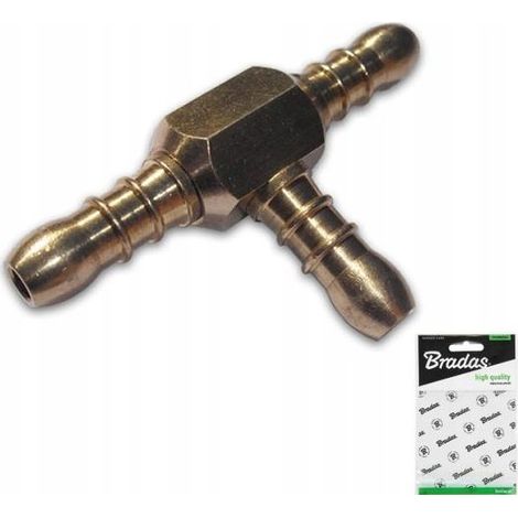 Accesorio de conexión de gas bradas 3x9-10mm latón resistente al clima (1/3)