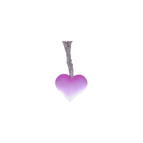 Guirlande lumineuse légère en forme de cœur, pour chambre de fille, fête de mariage (3 mètres, 20 lumières, violet) (1/5)