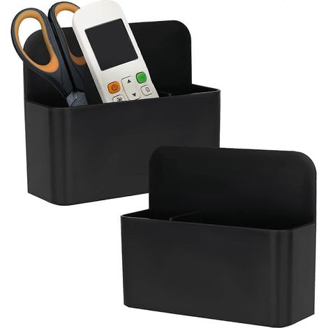 Porte-stylo magnétique avec séparateur, porte-marqueurs magnétique, pot à crayons magnétique, organisateur de fournitures de bureau pour la maison, le réfrigérateur, le tableau blanc et le casier. (1/4)