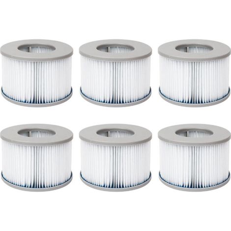 Lot de filtres pour spas gonflables MSPA V2. Ø10.7cm –cartouches filtrantes de remplacement pour spa gonflable MSPA,6 filtres