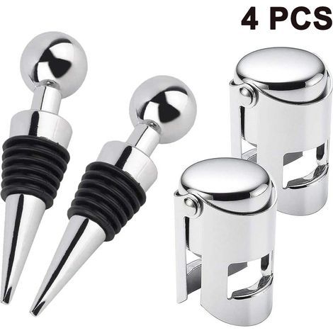 Bottle stopper set, wine bottle stopper, champagne stopper - AquaForge (1/5)