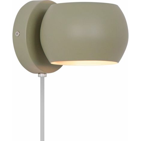 Applique murale BELIR Métal Vert poudré, H.11 - IP20 - G9 / Intérieur (1/5)