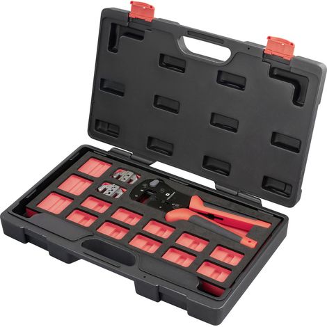 TOOLCRAFT  TO-9660081 Crimpzangen-Set    Inkl. Crimpsortiment mit Koffer