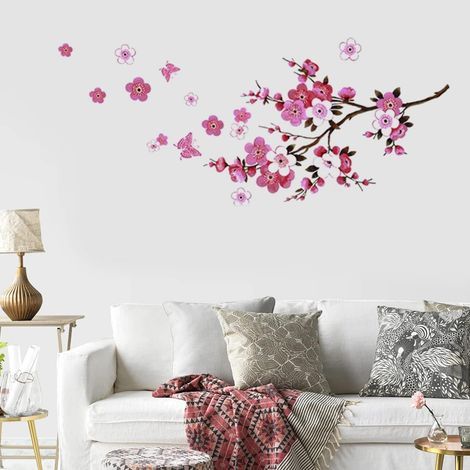 Stickers muraux Fleurs de cerisier -Amovible - Faites-le vous-mêmePapier peint décoratif, idéal pour les chambres d'enfants (1/5)
