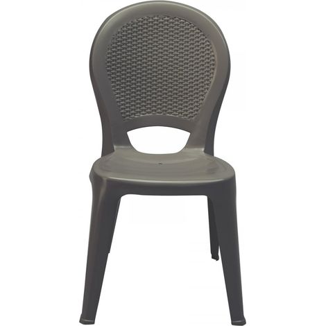 SEDIA PALOMA RATTAN - GRANDSOLEIL Colore: Moka (1/2)
