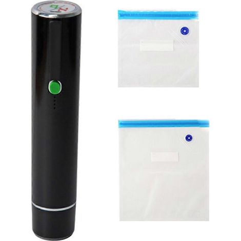 À main machine sous vide machine compact design avec 10 sacs idéal pour alimentaire Preservation et voyage (1/5)