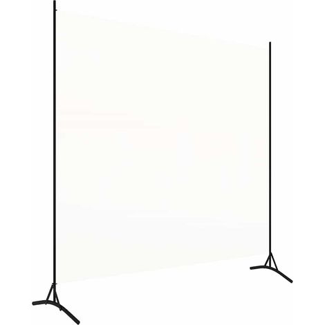 Paravent Cloison de séparation 1 panneau, Pour Jardin, Balcon, Terrasse Blanc crème 175x180 cm OIB3417E (1/4)