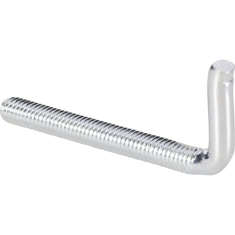 TOOLCRAFT 890688 Gancio a vite dritto tipo 4 E 40 mm Acciaio zincato galvanizzato 10 pz.