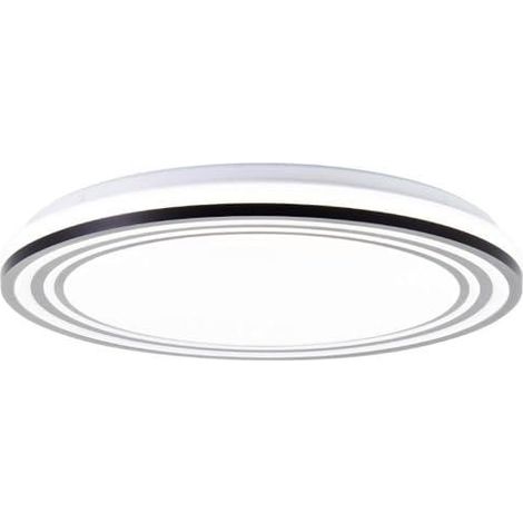Deckenleuchte Kobana Ø49cm Metall/Kunsts., schwarz/weiß (1/2)
