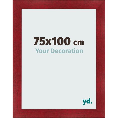 yd. - Cadre photo 75x100 - Vin Rouge Patine - MDF - Pisa (1/5)