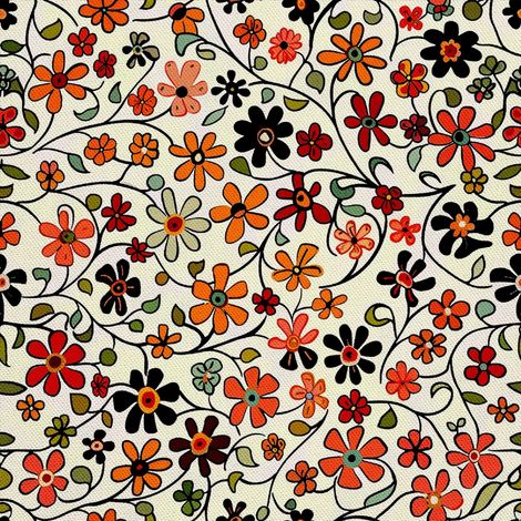 Tela decorativa para exteriores Oxford - Motivo floral I DX5491 (1/5)