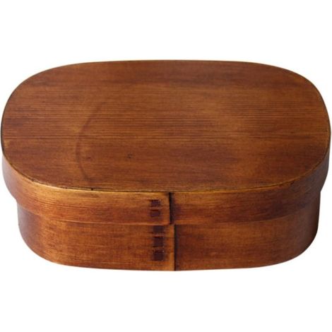 Boîte à bento japonaise en bois GALPADA, un seul compartiment (1/5)