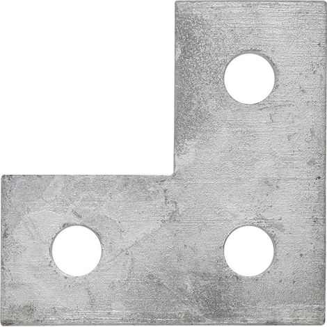 Flat L 3 Hole Bracket 86 x 86 HDG - Box of 25