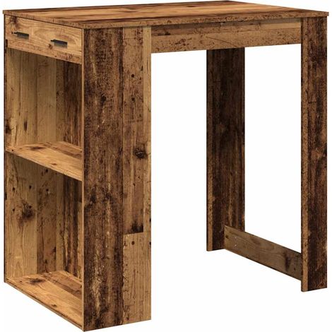 Maison Exclusive - Tavolo da Bar Legno Antico 102x70x103,5 cm in in Truciolato