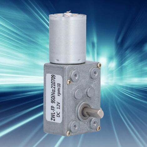 Moteur réducteur à vis sans fin 12 V, moteur réducteur à vis sans fin à couple élevé ZWL-FP-10 tr/min (1/5)