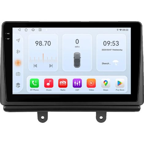 Reproductor multimedia para coche, pantalla inteligente, compatibilidad con smartphones, compatible con Fiat Doblo 2002-2009, QS1 (8 núcleos 3G 32G) (1/2)